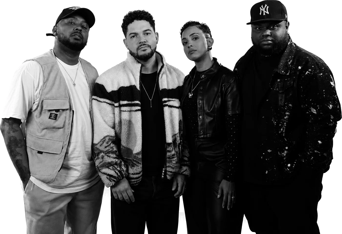 Os quatro integrantes da Black SP lado a lado